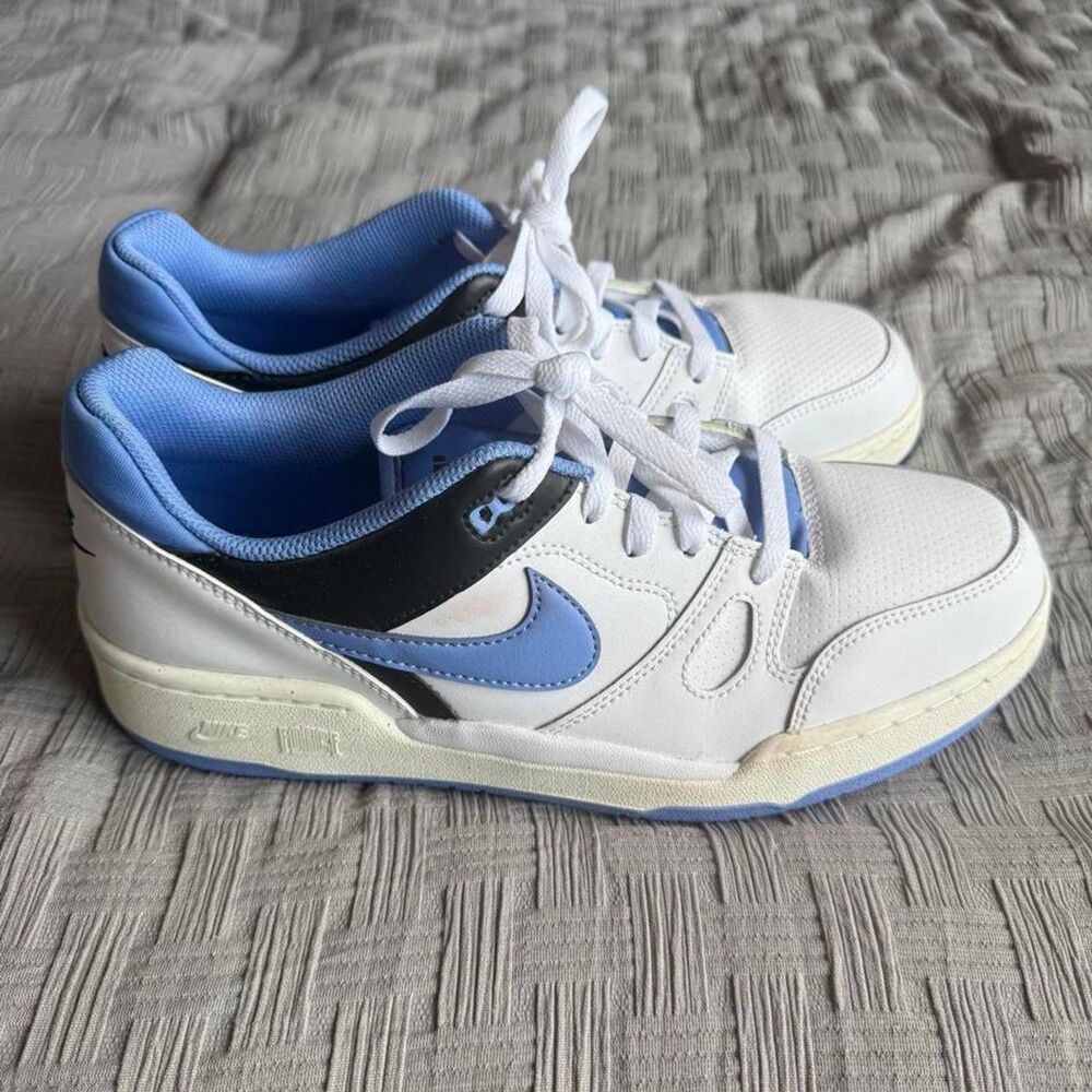 Nike Full Force Low ‘Polar’, White, Polar Blue, Black, Size 9.5